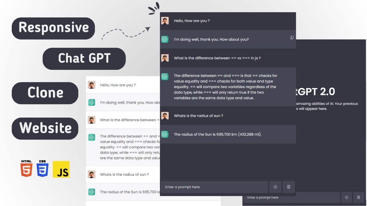 How to Clone GPT with HTML, CSS, and JavaScript
